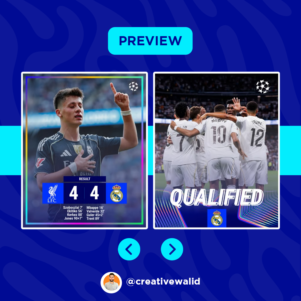 10 Canva Templates - CHAMPIONS LEAGUE